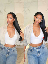 Brooklyn Hair 13x6 Raw Silky Straight Tiny Knots Wig Swiss HD Lace Frontal Pre-Plucked & Bleached